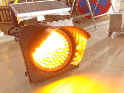 太陽能黃閃警示燈